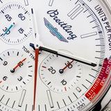  Shop Authentic Breitling Top Time B01 Ford Thunderbird White Dial Red Leather Strap Watch for Men - AB01766A1A1X1 - Luxxuri