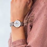  Shop Authentic Emporio Armani Gianni T Bar White Dial Two Tone Steel Strap Watch For Women - AR1926 - Luxxuri