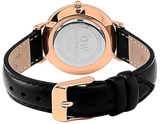  Shop Authentic Daniel Wellington Classy Sheffield White Dial Black Leather Strap Watch For Women - DW00100060 - Luxxuri