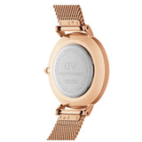  Shop Authentic Daniel Wellington Petite Melrose Mother of Pearl Pink Dial Pink Mesh Strap Watch For Women - DW00100513 - Luxxuri