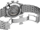  Shop Authentic Breitling Navitimer B01 Chronograph 43 Black Dial Silver Steel Strap Watch for Men - AB0138211B1A1 - Luxxuri