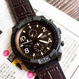  Shop Authentic Fossil Bronson Chronograph Brown Dial Brown Leather Strap Watch for Men - FS5713 - Luxxuri