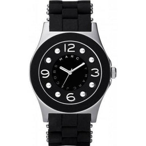  Shop Authentic Marc Jacobs Pelly Black Dial Black Silicone Strap Watch for Women - MBM2544 - Luxxuri