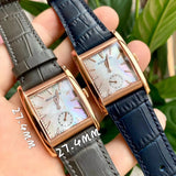  Shop Authentic Movado Heritage Mother of Pearl White Dial Grey Leather Strap Watch For Women - 3650051 - Luxxuri