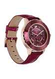  Shop Authentic Swarovski Octea Lux Chrono Red Dial Red Leather Strap Watch for Women - 5547642 - Luxxuri