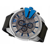  Shop Authentic Diesel Mega Chief Chronograph Black Dial Black Leather Strap Watch For Men - DZ4500 - Luxxuri