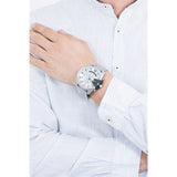  Shop Authentic Diesel Mega Chief Chronograph Silver Dial Silver Steel Strap Watch For Men - DZ4501 - Luxxuri