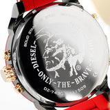  Shop Authentic Diesel Mr Daddy 2.0 Chronograph Grey Dial Red Rubber Strap Watch For Men - DZ7430 - Luxxuri