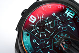  Shop Authentic Diesel Uber Chief Chronograph Red Dial Black Steel Strap Watch For Men - DZ7373 - Luxxuri