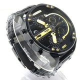 Shop Authentic Diesel Mr. Daddy 2.0 Black Dial Black Steel Strap Watch For Men - DZ7435 - Luxxuri