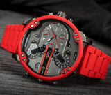  Shop Authentic Diesel Mr Daddy 2.0 Black Dial Red Steel Strap Watch For Men - DZ7370 - Luxxuri