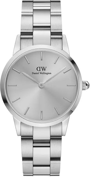  Shop Authentic Daniel Wellington Iconic Link Unitone Silver Dial Silver Steel Strap Watch For Women - DW00100402 - Luxxuri