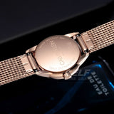  Shop Authentic Calvin Klein Minimal White Dial Rose Gold Mesh Bracelet Watch for Women - K3M23626 - Luxxuri