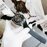  Shop Authentic Gucci Dive Feline Black Dial Black Rubber Strap Watch For Men - YA136320 - Luxxuri