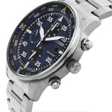  Shop Authentic Citizen Eco Drive Chronograph Blue Dial Silver Stainless Steel Watch For Men - CA0690-88L - Luxxuri