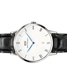  Shop Authentic Daniel Wellington Dapper Reading White Dial Black Leather Strap Watch For Men - DW00100108 - Luxxuri