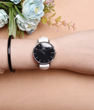  Shop Authentic Daniel Wellington Classic Petite Bondi Black Dial White Leather Strap Watch For Women - DW00100284 - Luxxuri