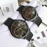  Shop Authentic Calvin Klein Minimal Black Dial Black Mesh Bracelet Watch for Men - K3M5145X - Luxxuri