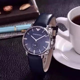  Shop Authentic Emporio Armani Analog Quartz Blue Dial Blue Leather Strap Watch For Men - AR1647 - Luxxuri