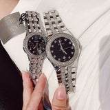  Shop Authentic Bulova Crystal Collection Black Dial Silver Steel Strap Watch for Men - 96K102 - Luxxuri