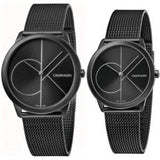  Shop Authentic Calvin Klein Minimal Black Dial Black Mesh Bracelet Watch for Men - K3M5145X - Luxxuri