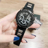  Shop Authentic Guess Delta Black Dial Black Silicone Strap Watch for Men - GW0051G1 - Luxxuri