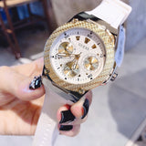  Shop Authentic Guess Zena Analog White Dial White Rubber Strap Watch For Women - W1094L1 - Luxxuri