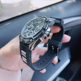  Shop Authentic Guess Delta Black Dial Black Silicone Strap Watch for Men - GW0051G1 - Luxxuri