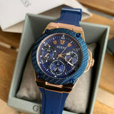  Shop Authentic Guess Zena Blue Dial Blue Silicone Strap Watch For Women - W1094L2 - Luxxuri