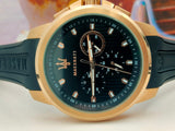  Shop Authentic Maserati SFIDA Chronograph Black Dial Black Rubber Strap Watch For Men - R851123008 - Luxxuri