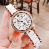  Shop Authentic Michael Kors Parker White Dial Two Tone Steel Strap Watch for Women - MK5774 - Luxxuri