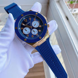  Shop Authentic Guess Poseidon Blue Dial Blue Rubber Strap Watch for Men - GW0057G2 - Luxxuri