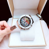  Shop Authentic Guess Poseidon Chronograph Rainbow Dial White Silicone Strap Watch For Men - GW0425G4 - Luxxuri