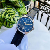  Shop Authentic Tissot Chemin Des Tourelles Powermatic 80 Blue Dial Blue Leather Strap Watch for Men - T099.407.16.047.00 - Luxxuri
