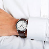  Shop Authentic Tissot PR 100 Chronograph Silver Dial Brown Leather Strap Watch for Men - T101.417.16.031.00 - Luxxuri