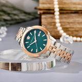  Shop Authentic Versace V-Urban Green Dial Two Tone Steel Strap Watch for Men - VELQ00619 - Luxxuri