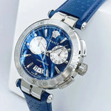  Shop Authentic Versace Aion Chronograph Blue Dial Blue Leather Strap Watch for Men - VE1D01220 - Luxxuri
