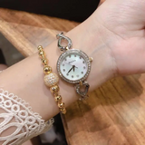  Shop Authentic Bulova Analog Crystals Mother of Pearl Dial Silver Steel Strap Watch for Women - 98X109 - Luxxuri