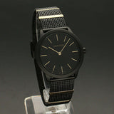  Shop Authentic Calvin Klein Minimal Black Dial Black Steel Strap Watch For Men - K3M524Z1 - Luxxuri