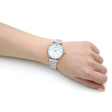  Shop Authentic Emporio Armani T Bar Mother of Pearl Dial Steel Strap Watch For Women - AR1682 - Luxxuri