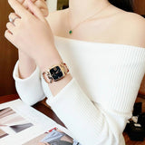  Shop Authentic Gucci G Gucci Diamonds Black Dial Rose Gold Steel Strap Watch For Women - YA125409 - Luxxuri