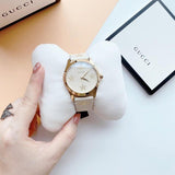  Shop Authentic Gucci G Timeless White Dial White Leather Strap Watch For Women - YA1264096 - Luxxuri
