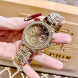  Shop Authentic Guess Sol Chronograph Gold Dial Gold Steel Strap Watch For Women - GW0483L2 - Luxxuri