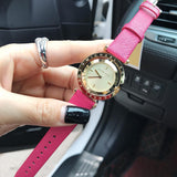  Shop Authentic Michael Kors Averi Gold Dial Pink Leather Strap Watch for Women - MK2525 - Luxxuri