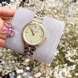  Shop Authentic Michael Kors Cinthia Quartz Gold Dial Gold Steel Strap Watch For Women - MK3681 - Luxxuri