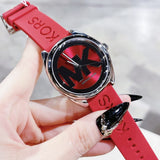  Shop Authentic Michael Kors Janelle Three Hand Red Dial Red Rubber Strap Watch For Women - MK7144 - Luxxuri