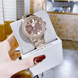  Shop Authentic Michael Kors Bryn Chronograph Rose Gold Dial Rose Gold Steel Strap Watch For Women - MK7200 - Luxxuri