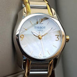  Shop Authentic Tissot T Wave Mother of Pearl Dial Two Tone Steel Strap Watch for Women - T023.210.22.117.00 - Luxxuri