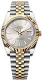  Shop Authentic Rolex Datejust 41 Silver Dial Two Tone Oystersteel & Yellow Gold Jubilee Bracelet Watch for Men - M126333-0002 - Luxxuri