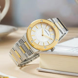  Shop Authentic Versace Hellenyium Green Dial Two Tone Steel Strap Watch for Women - VEVH00620 - Luxxuri